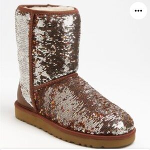 Ugg Australia Classic short sparkle sequin winter boots
